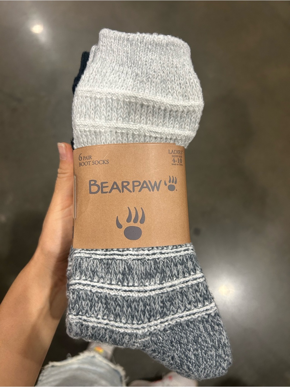 BEARPAW Ladies Boot Socks - 6 Pair Pack